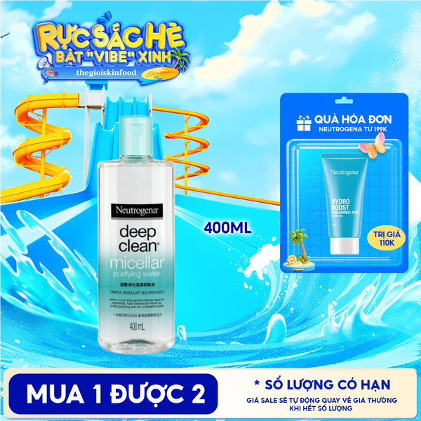  Nước Tẩy Trang Neutrogena Thanh Lọc Và Làm Sạch Sâu Deep Clean Micellar Purifying Water 400ml 