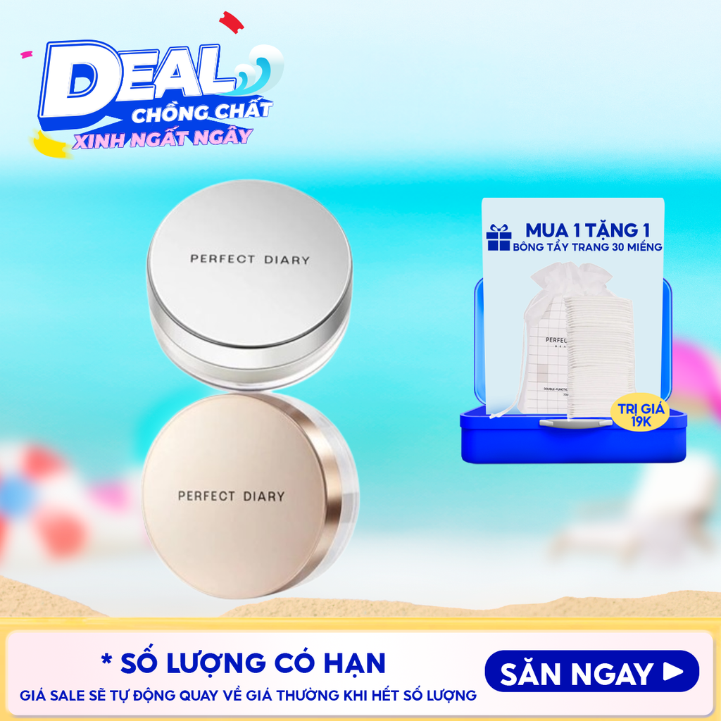 Phấn Phủ Perfect Diary Kiềm Dầu Weightless Soft-Velvet Blurring Loose Powder 7g