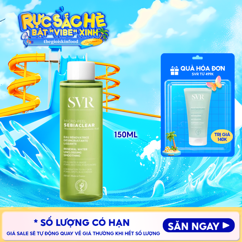 Nước Hoa Hồng SVR Dành Cho Da Dầu Mụn Sebiaclear Micro Peel 150ml