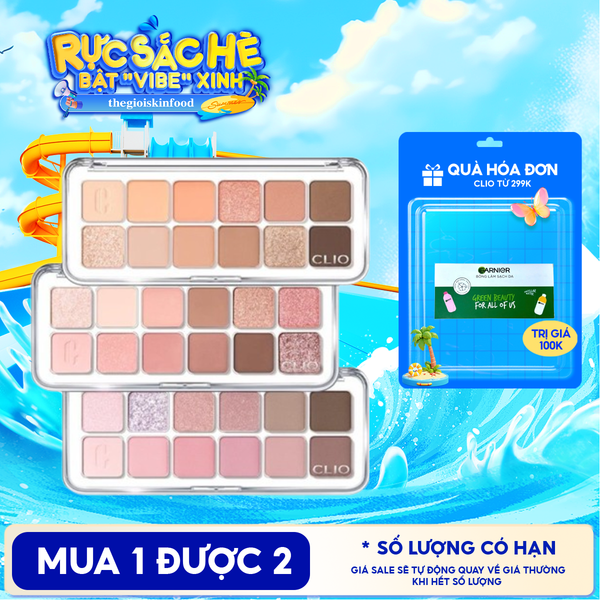  Bảng Phấn Mắt Clio 12 Ô Pro Eye Palette Air 7.2g 