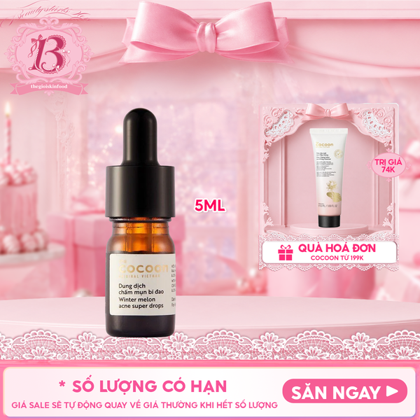  Dung Dịch Chấm Mụn Cocoon Bí Đao Winter Melon Acne Super Drops 5ml 