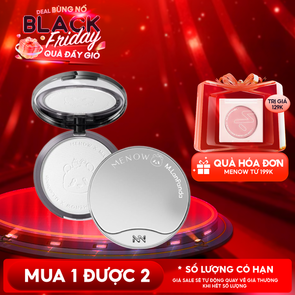  Phấn Phủ MENOW x MENGLAN PANDA Dạng Nén Velvet Mist Complexion Powder 21g 