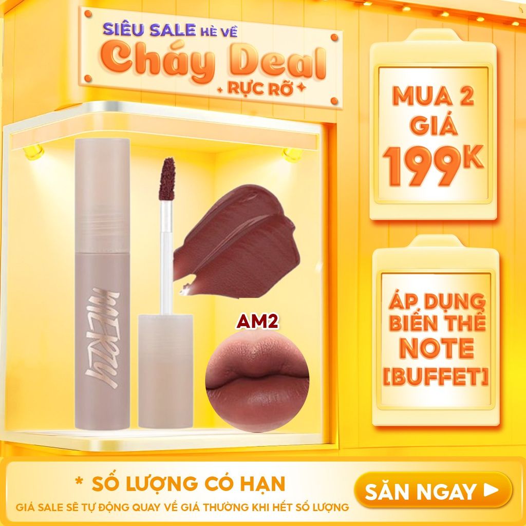 [Academia Collection] Son Kem Siêu Lì, Lâu Trôi, Lên Màu Chuẩn Merzy Academia Mellow Tint 4g