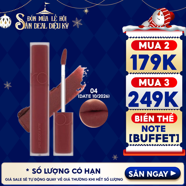  Son Kem Lì Romand Lên Màu Chuẩn, Mịn Môi Blur Fudge Tint 5g 