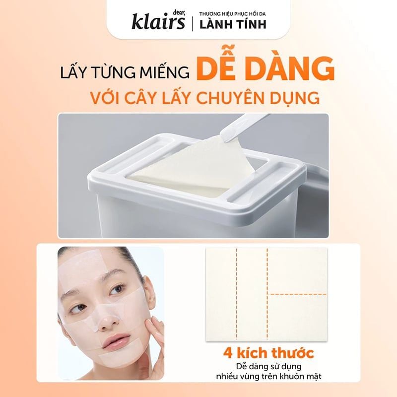 Mặt Nạ Giấy Klairs Cấp Ẩm, Hỗ Trợ Sáng Da, Mờ Thâm Freshly Vitamin Skin Prep Pads 290ml