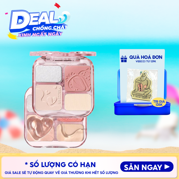  Bảng Phấn Má Hồng & Bắt Sáng 4 Trong 1 VEECCI Easy Blend Face Contouring Palette VE01 8.6g 