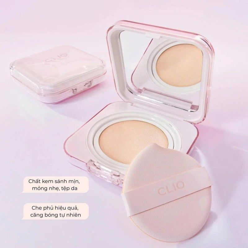 Phấn Nước Che Phủ Khuyết Điểm Tự Nhiên Clio Kill Cover Mesh Glow Essential Cushion SPF50+ PA++++