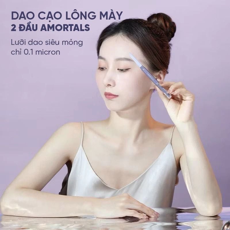 Dao Cạo Lông Mày Amortals Hai Đầu Double-headed Macro Eyebrow Razor