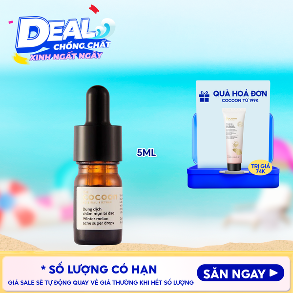  Dung Dịch Chấm Mụn Cocoon Bí Đao Cocoon Winter Melon Acne Super Drops 5ml 