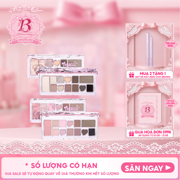  Bảng Phấn Mắt VEECCI 11 Ô Ribbon Fantasy 11 Color Eyeshadow Palette 