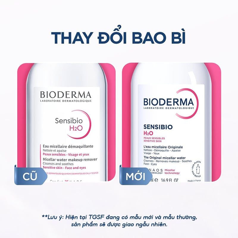 Nước Tẩy Trang Bioderma Dành Cho Da Nhạy Cảm Công Nghệ Micellar Sensibio H2O