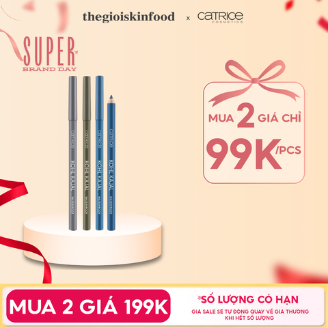 Chì Kẻ Mắt Mày Nét Mảnh, Mịn Lì, Chống Nước Catrice Kohl Kajal Waterproof