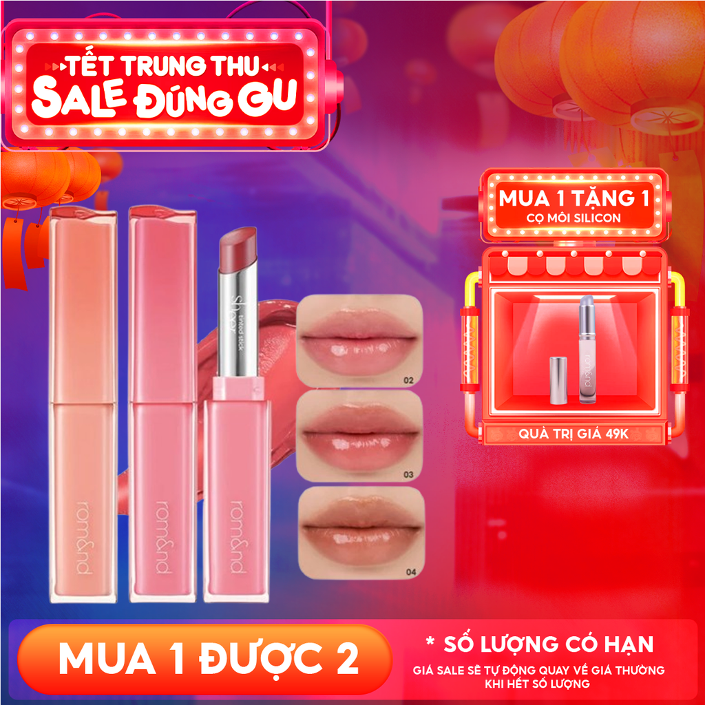 Son Thỏi Bóng Căng Mọng, Mềm Môi Romand Sheer Tinted Stick 2g