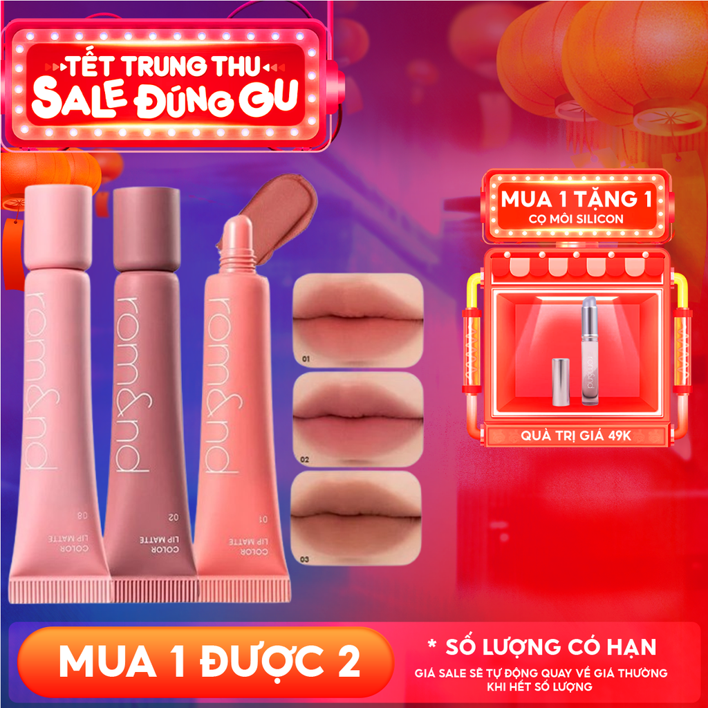 Son Bùn Romand Kiêm Má Hồng Mịn Lì Color Lip Matte 8g