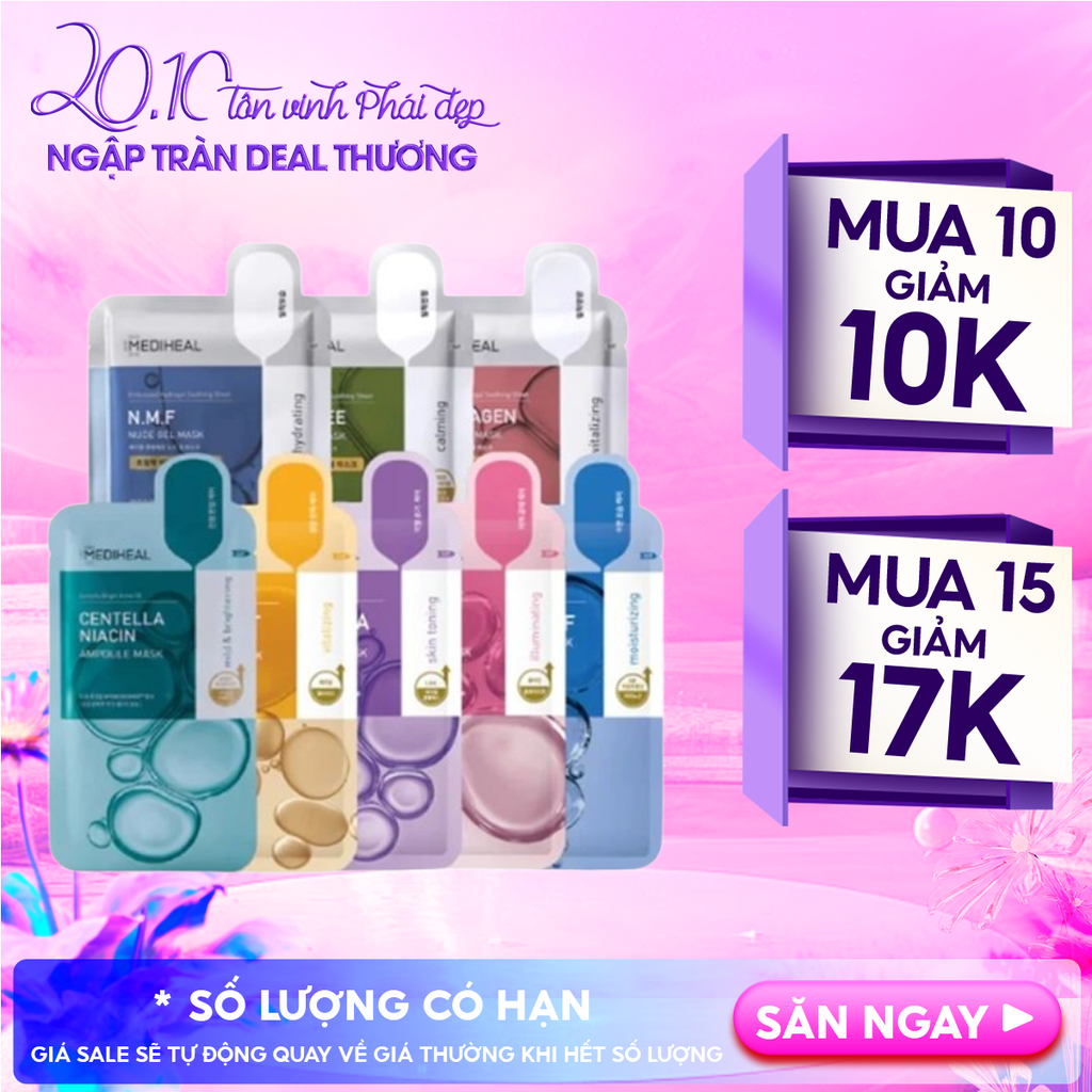 Mặt Nạ Mediheal Cấp Ẩm, Dưỡng Da Dòng Tinh Chất Và Dòng Thạch Mask