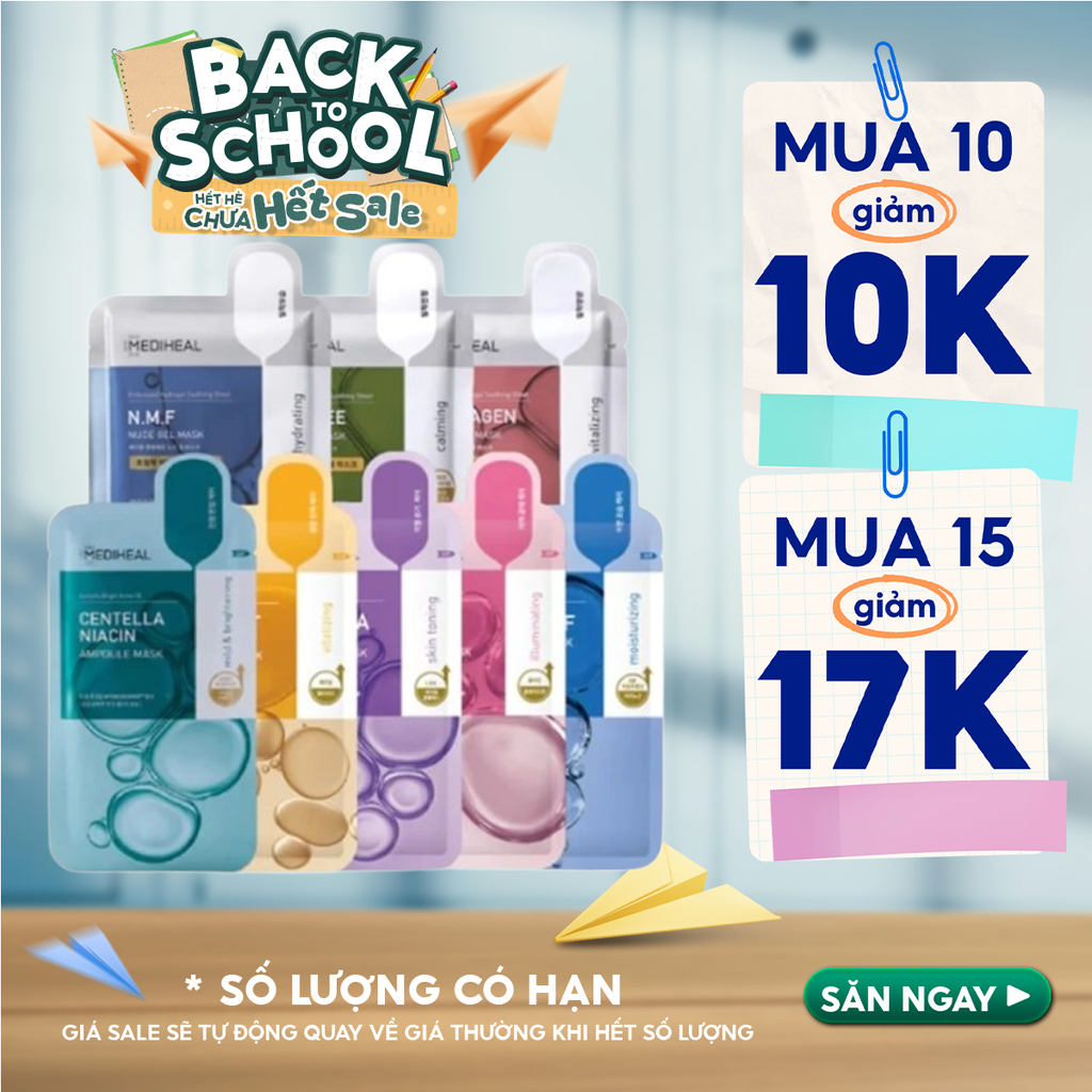 Mặt Nạ Mediheal Cấp Ẩm, Dưỡng Da Dòng Tinh Chất Và Dòng Thạch Mask