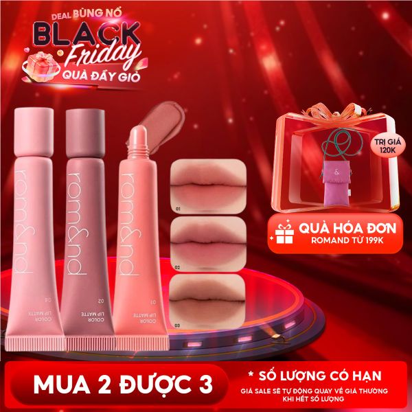  Son Bùn Romand Kiêm Má Hồng Mịn Lì Color Lip Matte 8g 