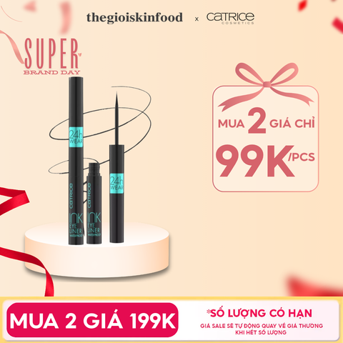 Kẻ Mắt Dạng Gel Bền Màu, Chống Nước Catrice Ink Eyeliner Waterproof 010