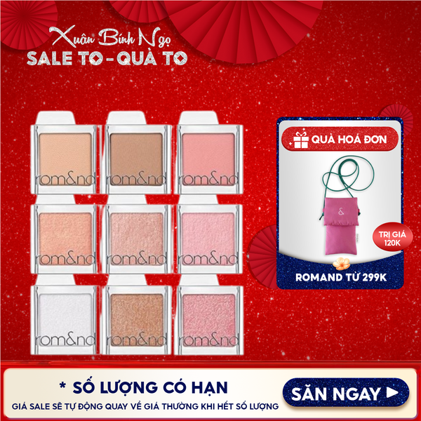  Phấn Mắt Romand Bền Màu, Đa Dạng Slide In Single 1.8g 