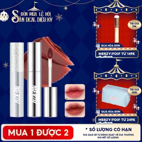 [Merzy Glam Vỏ Bạc] Son Kem Lì Mềm Mịn, Lâu Trôi Merzy The Glam Mellow Tint 4g