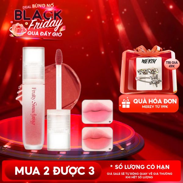  Son Kem Lì Merzy Mịn Mượt Fruity Smudging Velvet Tint 3.5g 