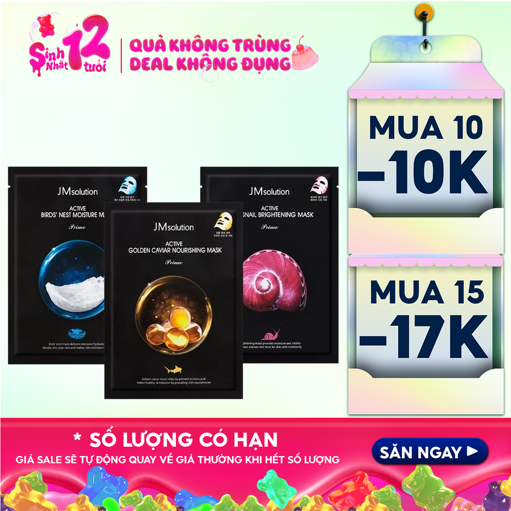 Mặt Nạ Miếng Dưỡng Da JMsolution Active Mask 30ml