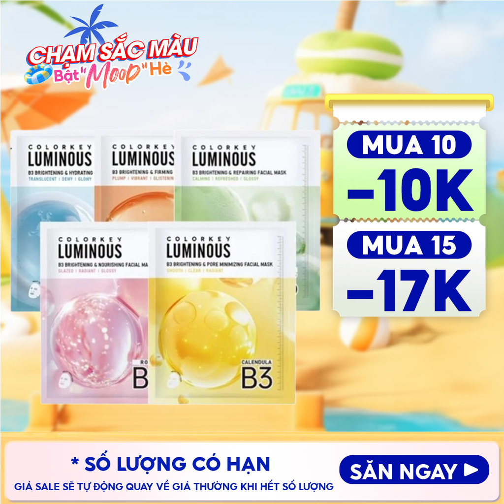 Mặt Nạ Colorkey B3 Hỗ Trợ Dưỡng Sáng Da Luminous B3 Brightening Facial Mask 30ml