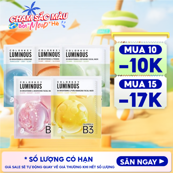  Mặt Nạ Colorkey B3 Hỗ Trợ Dưỡng Sáng Da Luminous B3 Brightening Facial Mask 30ml 