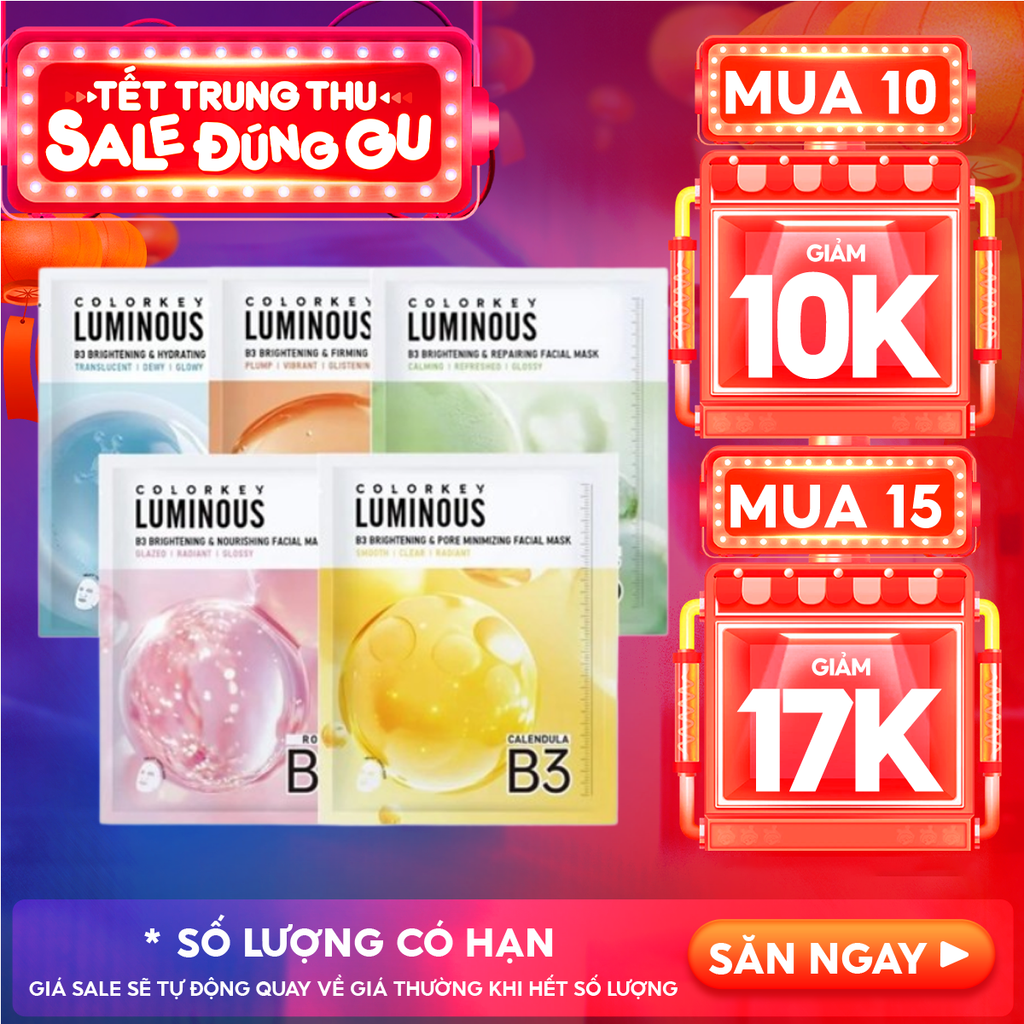 Mặt Nạ Colorkey B3 Hỗ Trợ Dưỡng Sáng Da Luminous B3 Brightening Facial Mask 30ml