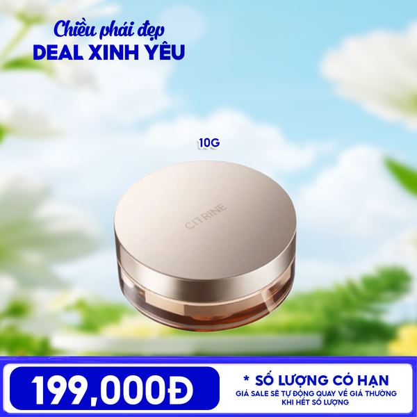  Phấn Phủ Dạng Bột Citrine Kiềm Dầu, Làm Đều Màu Da Clear Mist Loose Powder 10g 