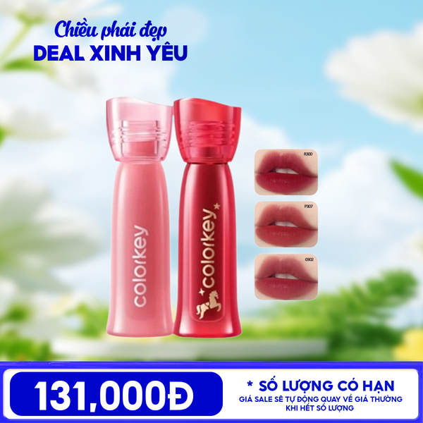  Son Kem Lì Colorkey Siêu Mịn Môi Soft Matte Water Tint 2.5g 