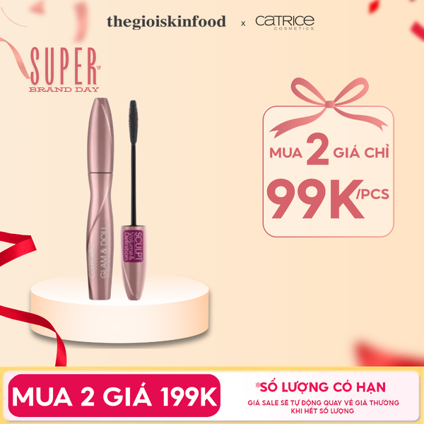 Mascara Cong Và Dày Mi Catrice Glam & Doll Sculpt & Volume Mascara 010 Black 
