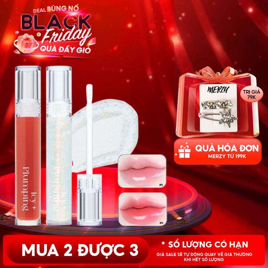 Son Bóng Cho Môi Căng Mọng Merzy Icy Plumping Lip Gloss 4.5g