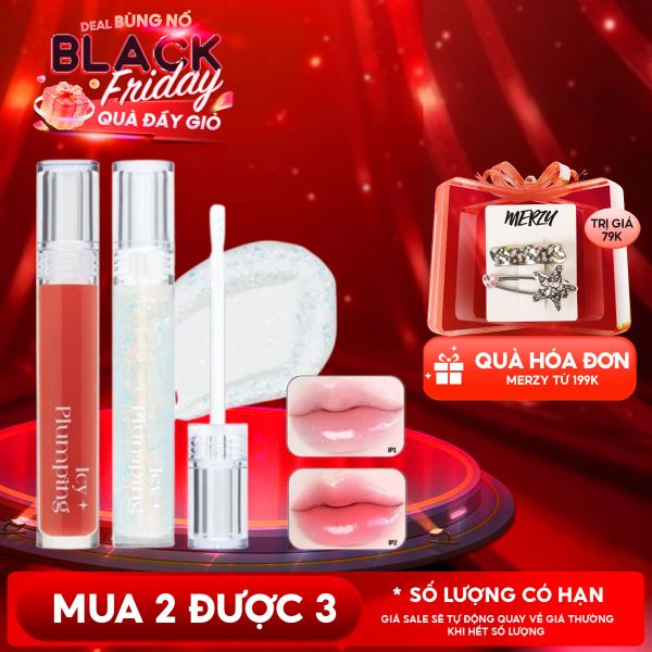  Son Bóng Cho Môi Căng Mọng Merzy Icy Plumping Lip Gloss 4.5g 