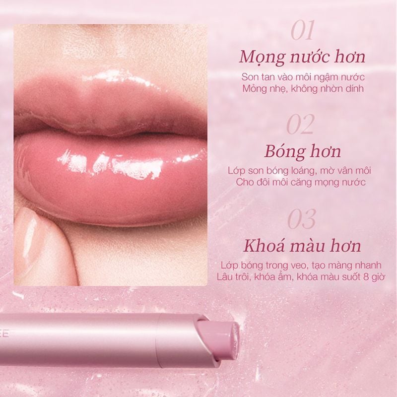 Son Bóng Joocyee Căng Bóng, Mềm Mượt Lâu Trôi Lasting Glossy Rouge 3g