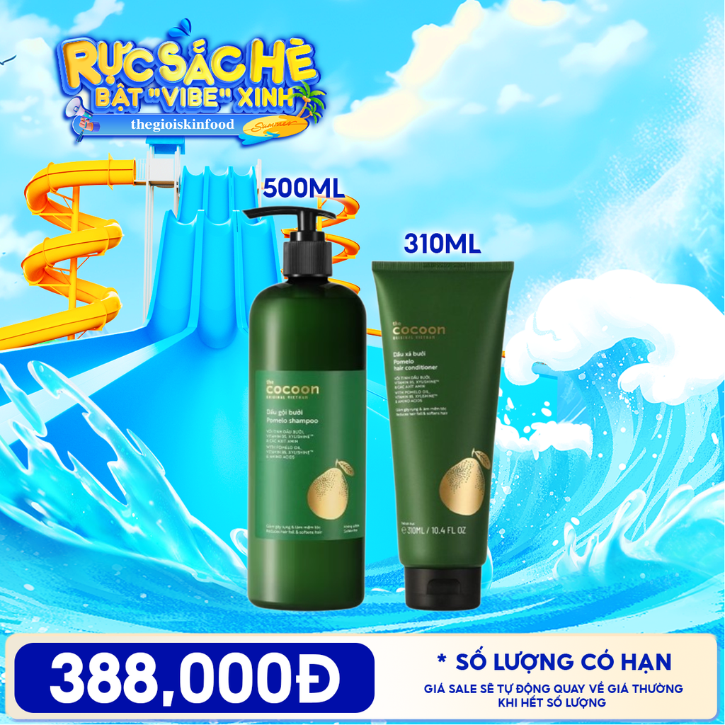 Dầu Gội Cocoon Tinh Chất Dầu Bưởi Giúp Giảm Gãy Rụng & Hỗ Trợ Mọc Tóc Pomelo Shampoo