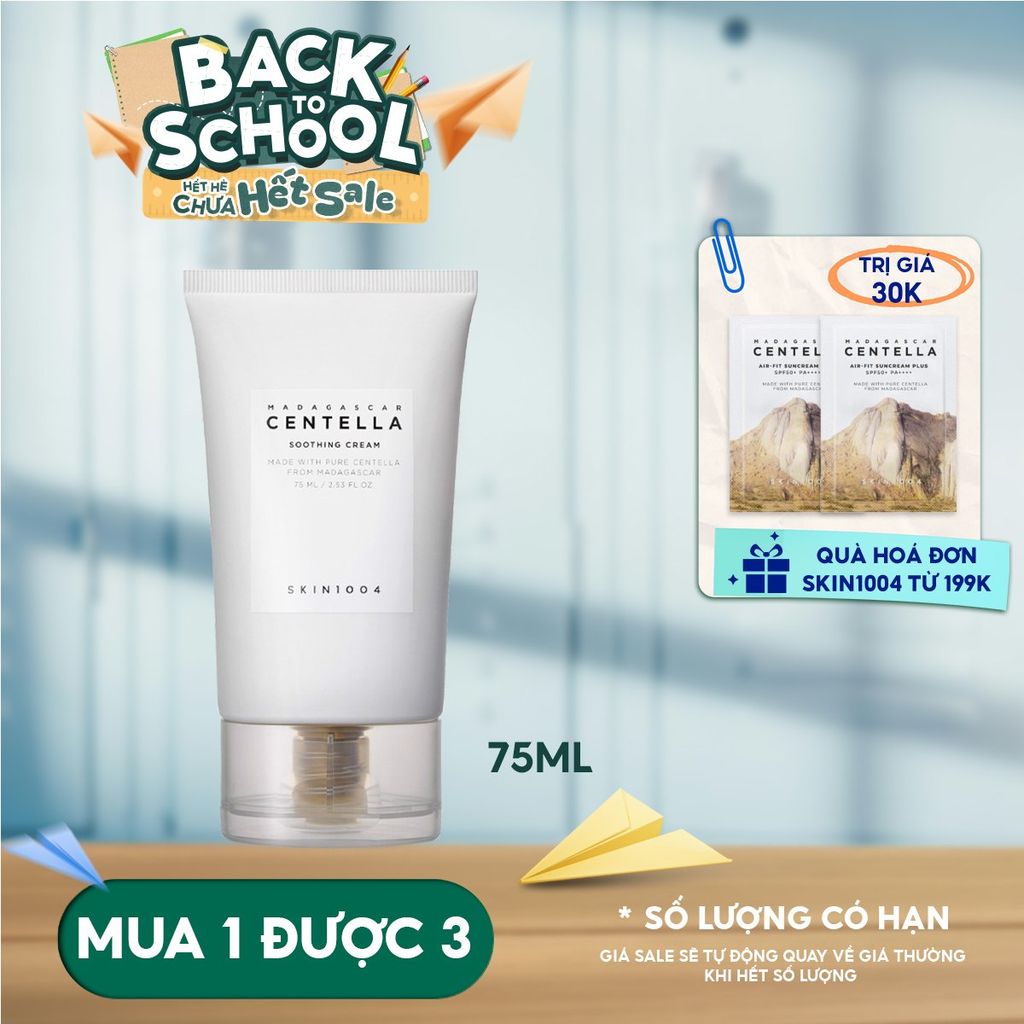 Kem Dưỡng Skin1004 Làm Dịu Da Chiết Xuất Rau Má Madagascar Centella Soothing Cream 75ml