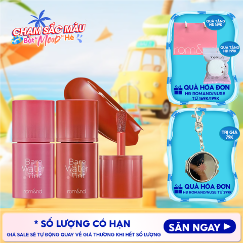 Son Tint Romand Lâu Trôi, Căng Mọng Bare Water Tint