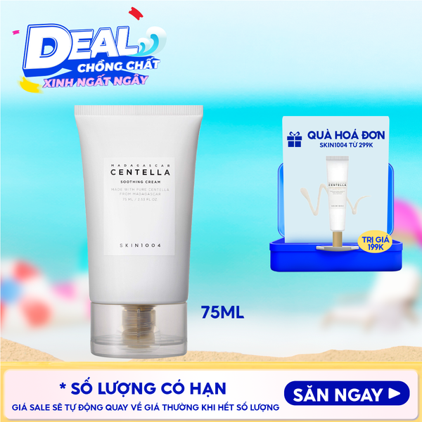  Kem Dưỡng Skin1004 Làm Dịu Da Chiết Xuất Rau Má Madagascar Centella Soothing Cream 75ml 