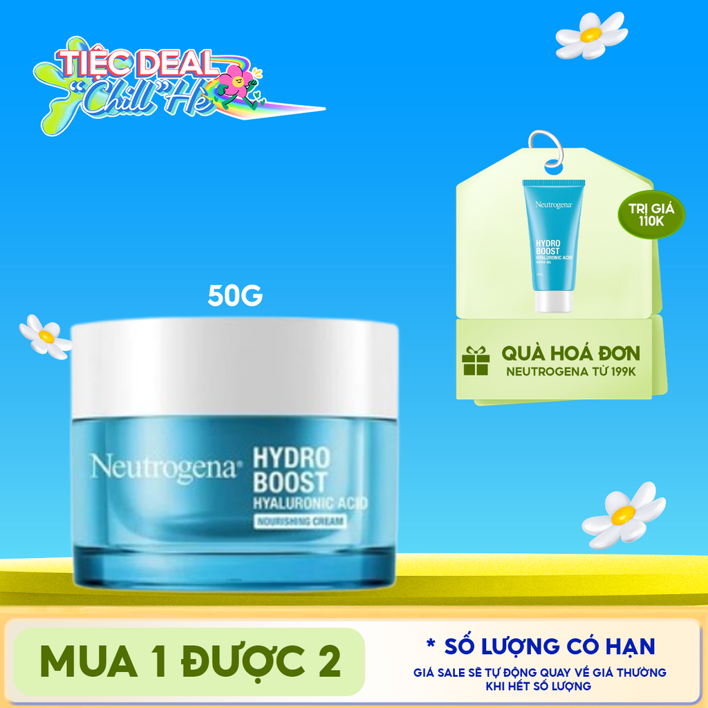 Kem Dưỡng Ẩm Neutrogena Cấp Nước Giúp Da Mịn Màng Dành Cho Da Khô Hydro Boost Nourishing Gel Cream 50g