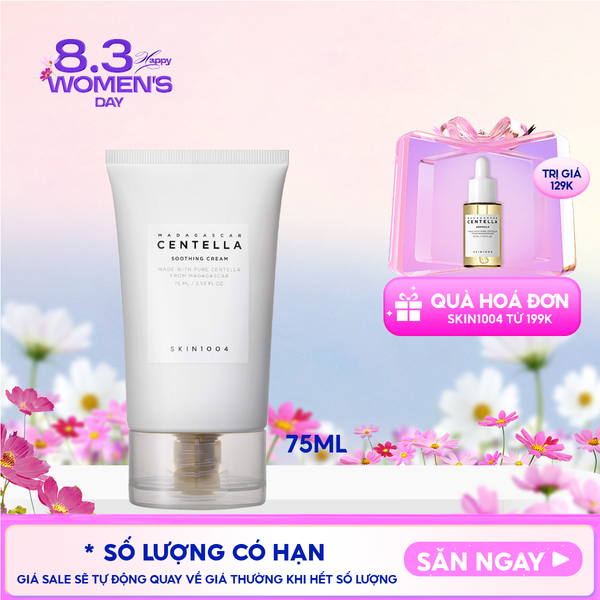  Kem Dưỡng Skin1004 Làm Dịu Da Chiết Xuất Rau Má Madagascar Centella Soothing Cream 75ml 