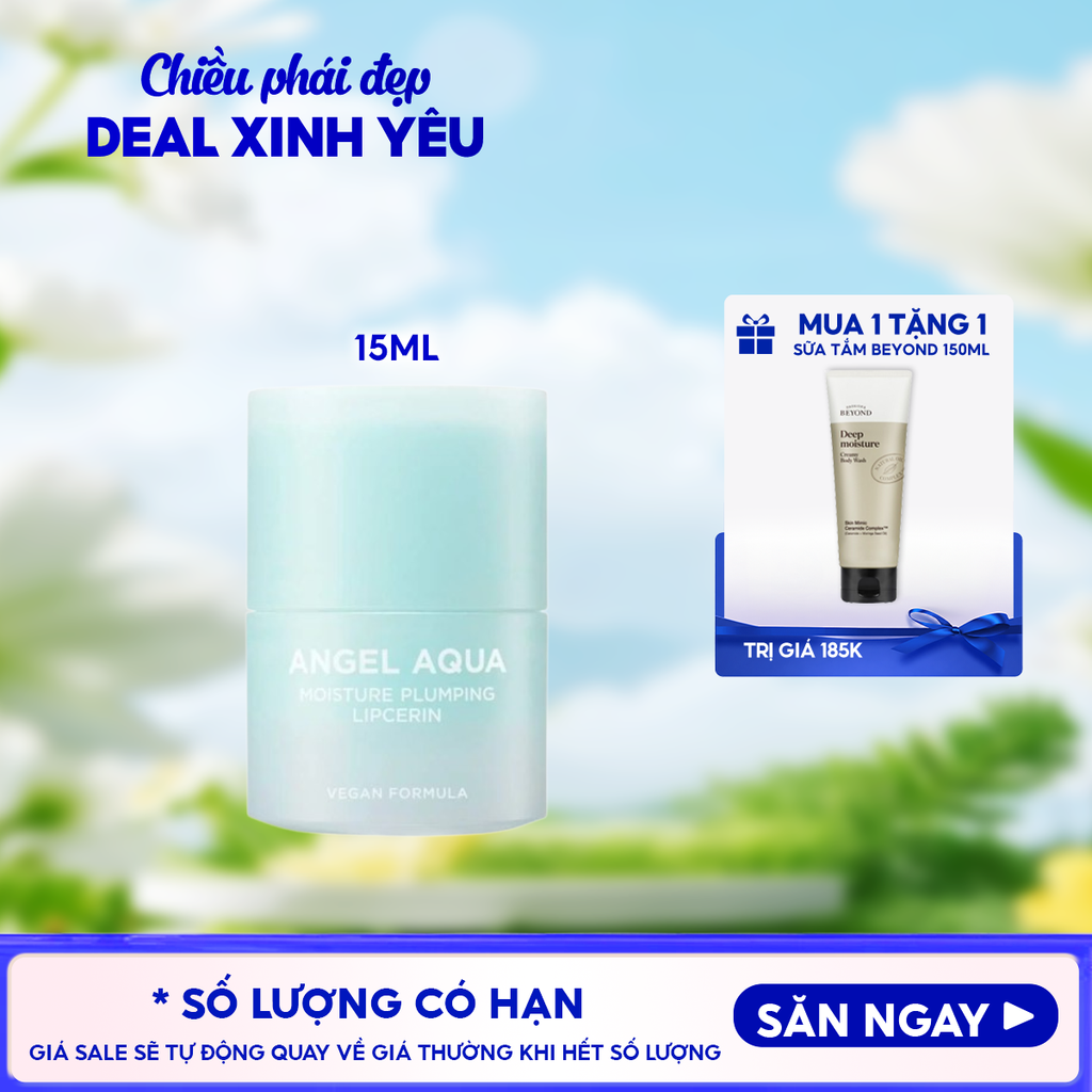 Son Dưỡng Môi Beyond Dạng Thỏi Vặn Angel Aqua Moisture Plumping Lipcerin 15ml
