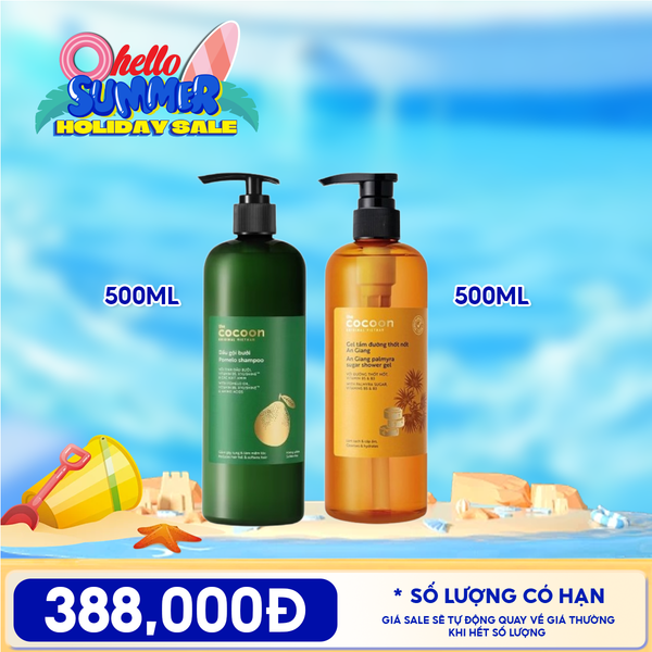  Dầu Gội Cocoon Tinh Chất Dầu Bưởi Giúp Giảm Gãy Rụng & Hỗ Trợ Mọc Tóc Pomelo Shampoo 