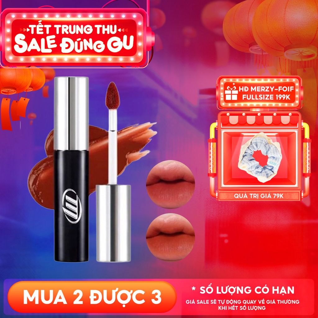 [NEW BY AI] Son Kem Lì Merzy Mịn Mượt Nhẹ Môi, Bền Màu Cyber Mellow Tint