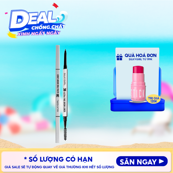  Chì Kẻ Mày Hai Đầu Silkygirl Lâu Trôi 3D Ultra Fine Brow Liner 0.1g 