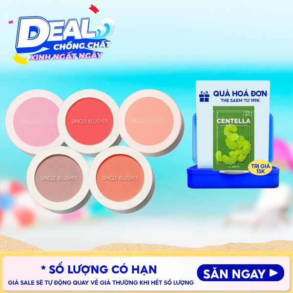  Phấn Má Hồng The Saem Hàn Quốc Xinh Xắn Saemmul Single Blusher 5g 