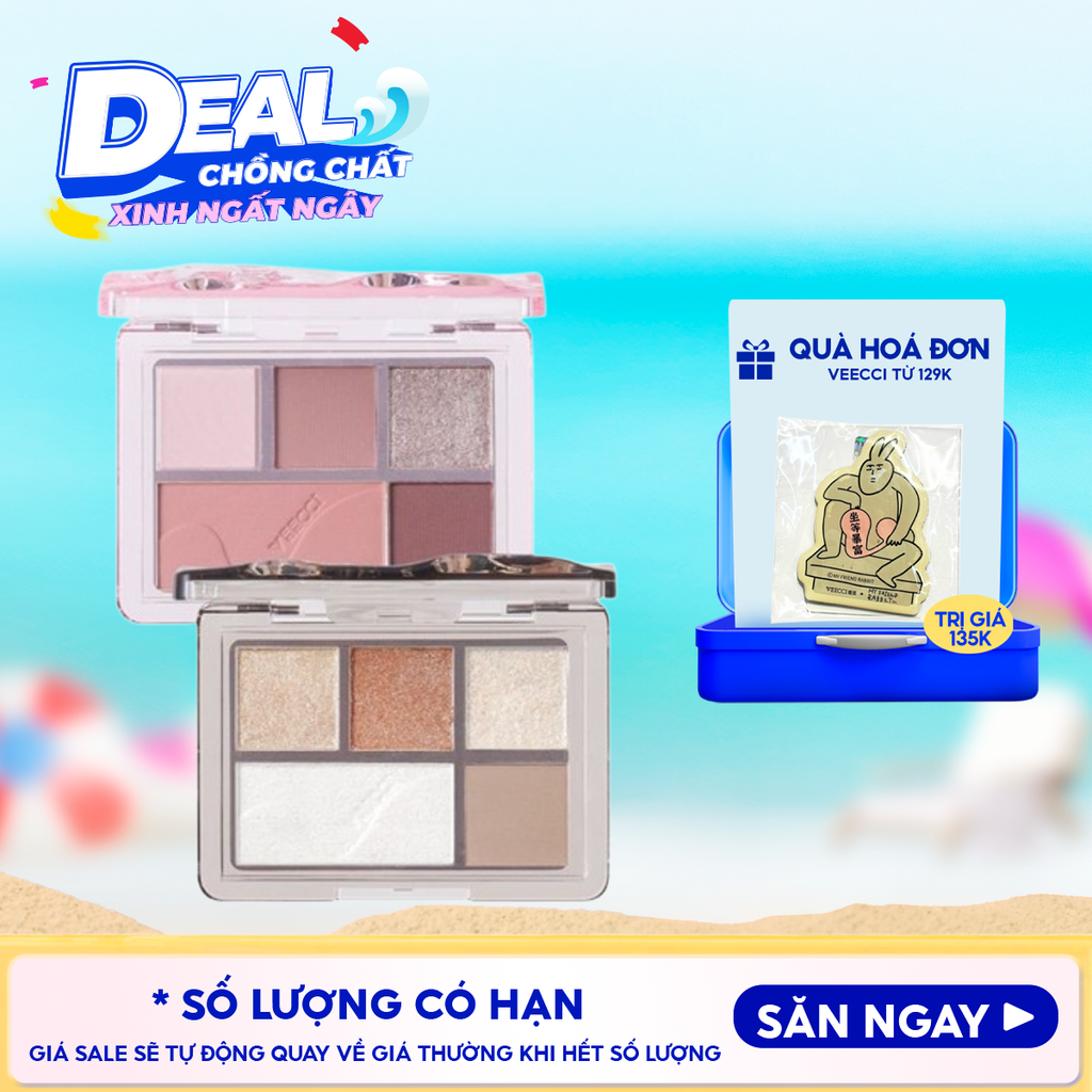 Bảng Phấn Mắt 5 Ô Màu VEECCI Fantasy Dream 5-Color Eyeshadow Palette 5.2g