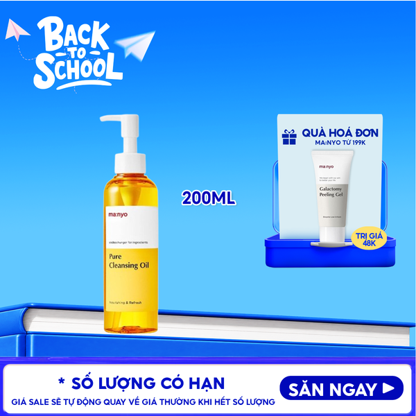  Dầu Tẩy Trang Ma:nyo Làm Sạch Sâu Pure Cleansing Oil 200ml 