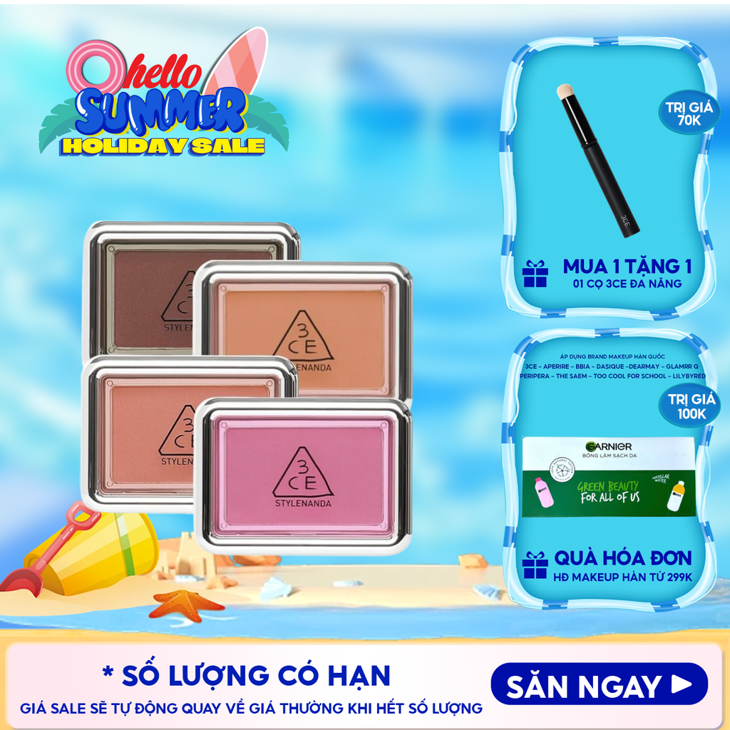 Phấn Má Hồng 3CE Bền Màu New Take Blusher 4.5g