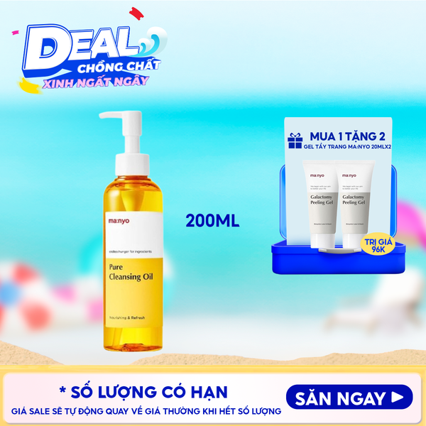  Dầu Tẩy Trang Ma:nyo Làm Sạch Sâu Pure Cleansing Oil 200ml 